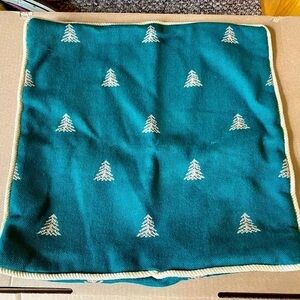 Omni Futon Furniture Heavy Cloth Green Christmas Tree Pillow Cover Zipper